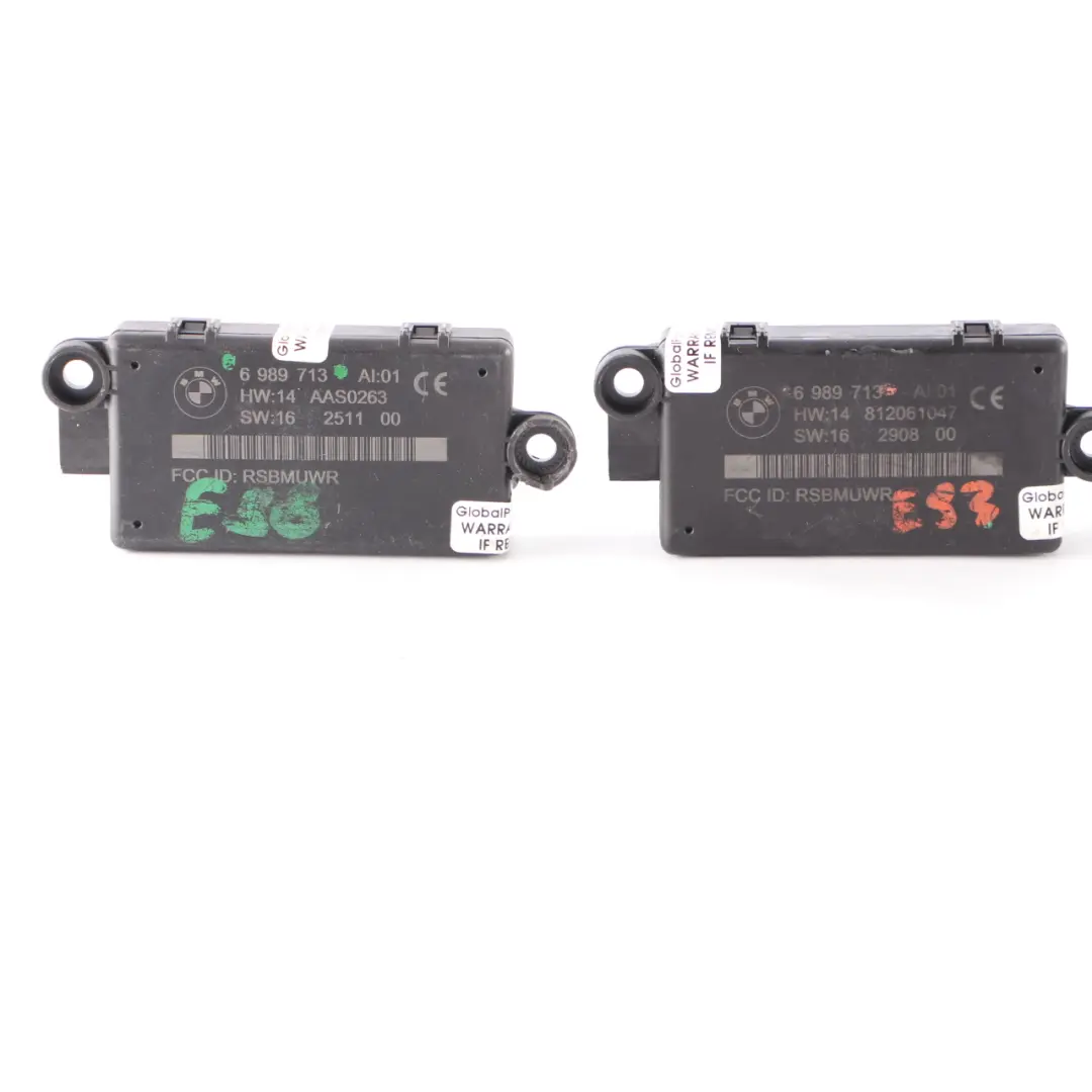 3 x BMW E88 E89 E93 Cabrio DWA Modulo di sistema di allarme - SKU 6989713-2 - Numero di parte 6989713