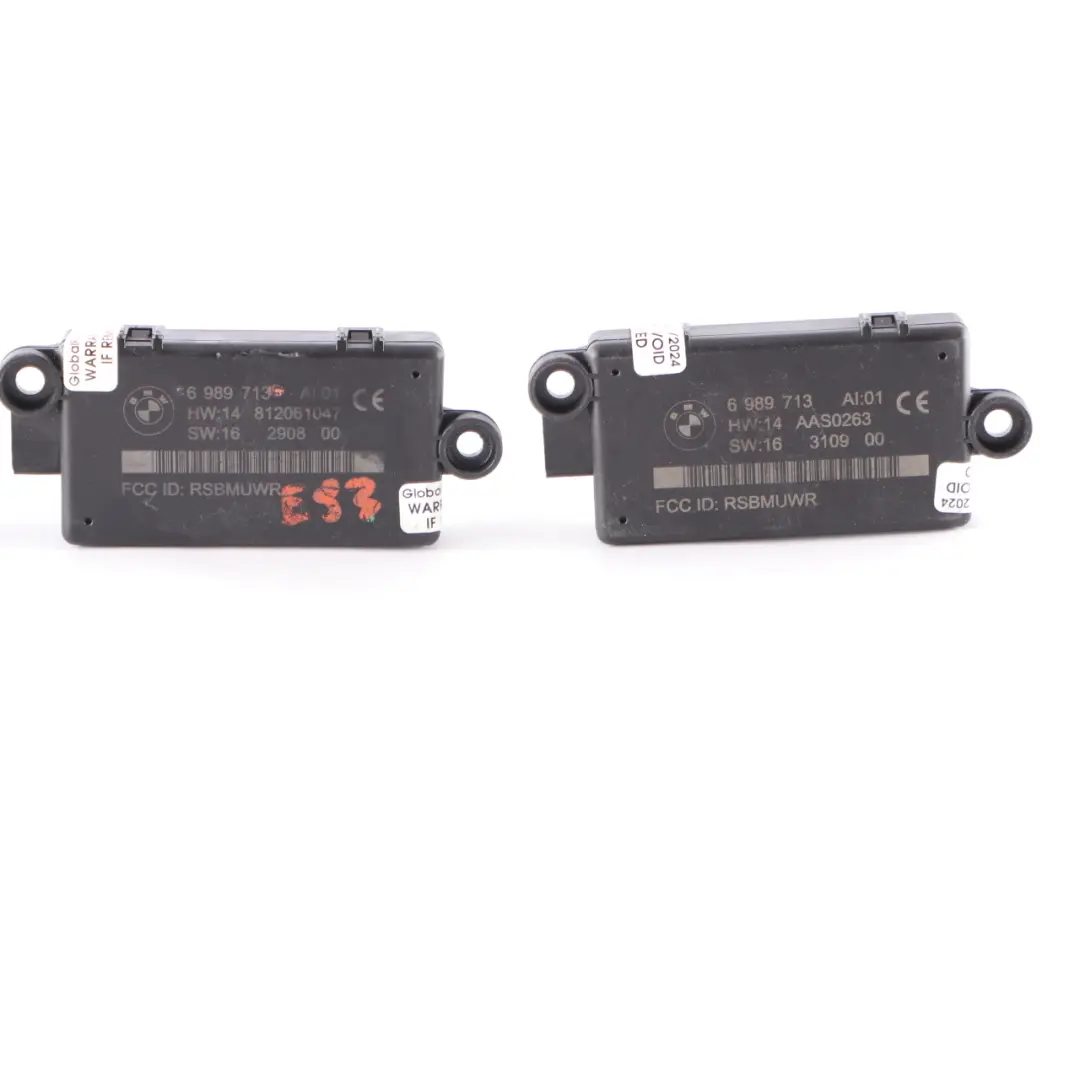 BMW E88 E89 E93 Cabrio Moduł Sterownik Czujnik Alarmu DWA Zestaw - SKU 6989713-2 - Numer Części 6989713