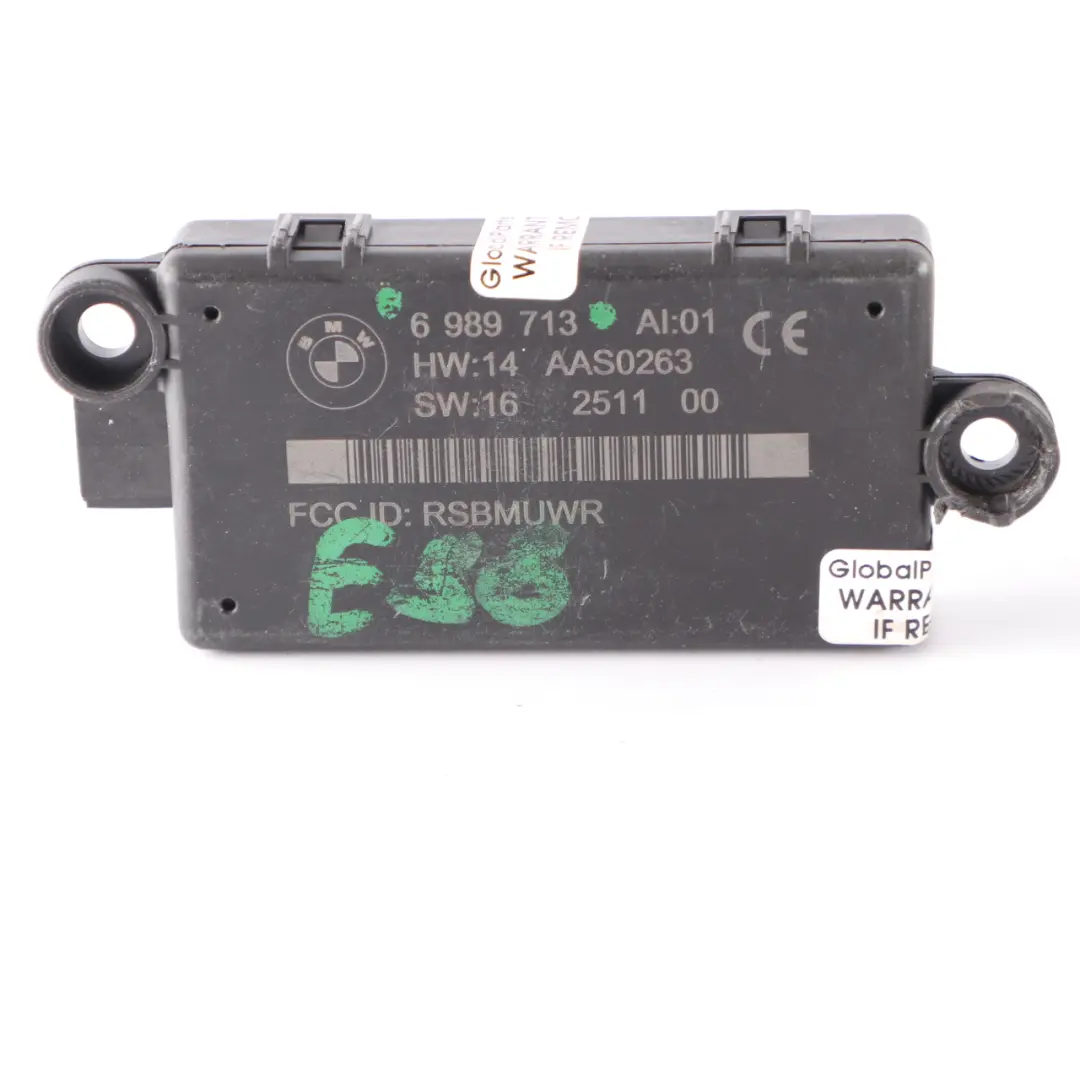 3 x BMW E88 E89 E93 Cabrio DWA Modulo di sistema di allarme - SKU 6989713-2 - Numero di parte 6989713