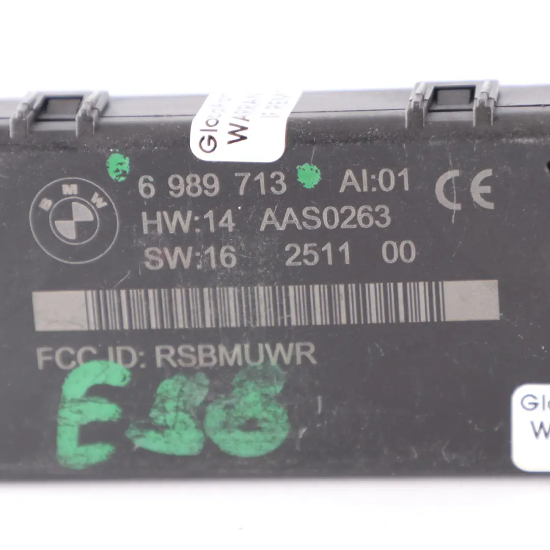 DWA Módulo de Sistema de Alarma para 3 x BMW E88 E89 E93 Convertible Cabrio con número de pieza 6989713 3 x BMW E88 E89 E93 Convertible Cabrio DWA Módulo de Sistema de Alarma - SKU 6989713-2 - Número de pieza 6989713