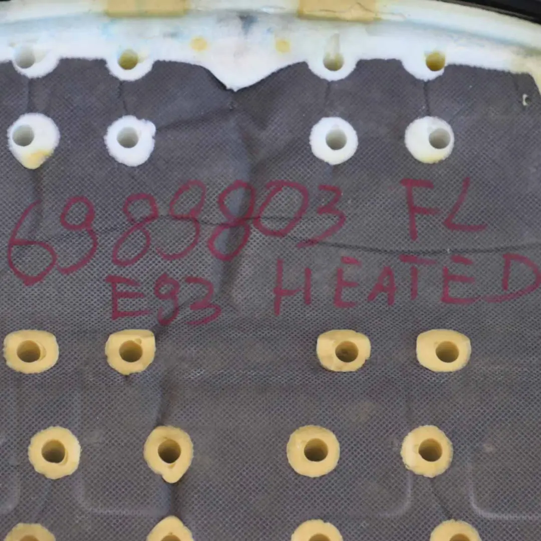 BMW E93 Sitzheizung Vorne Links Sitz Bezug Leder Dakota Schwarz - SKU 6989803 - Teilenummer 6989803