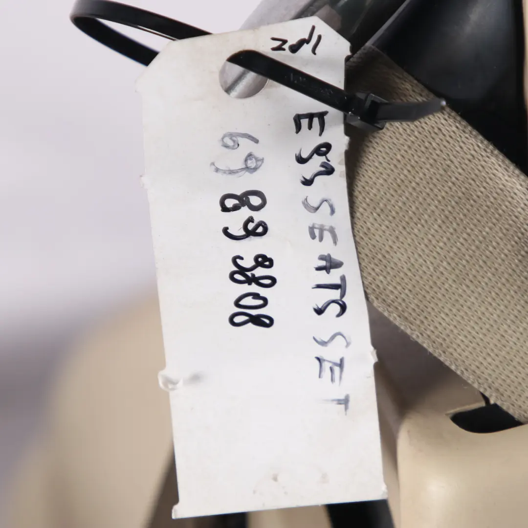 Seats Leather BMW E93 Convertible Heated Cream Beige Set Seat Electric Memory to with Part number 6989808 Seats Leather BMW E93 Convertible Heated Cream Beige Set Seat Electric Memory - SKU 6989808 - Part number 6989808