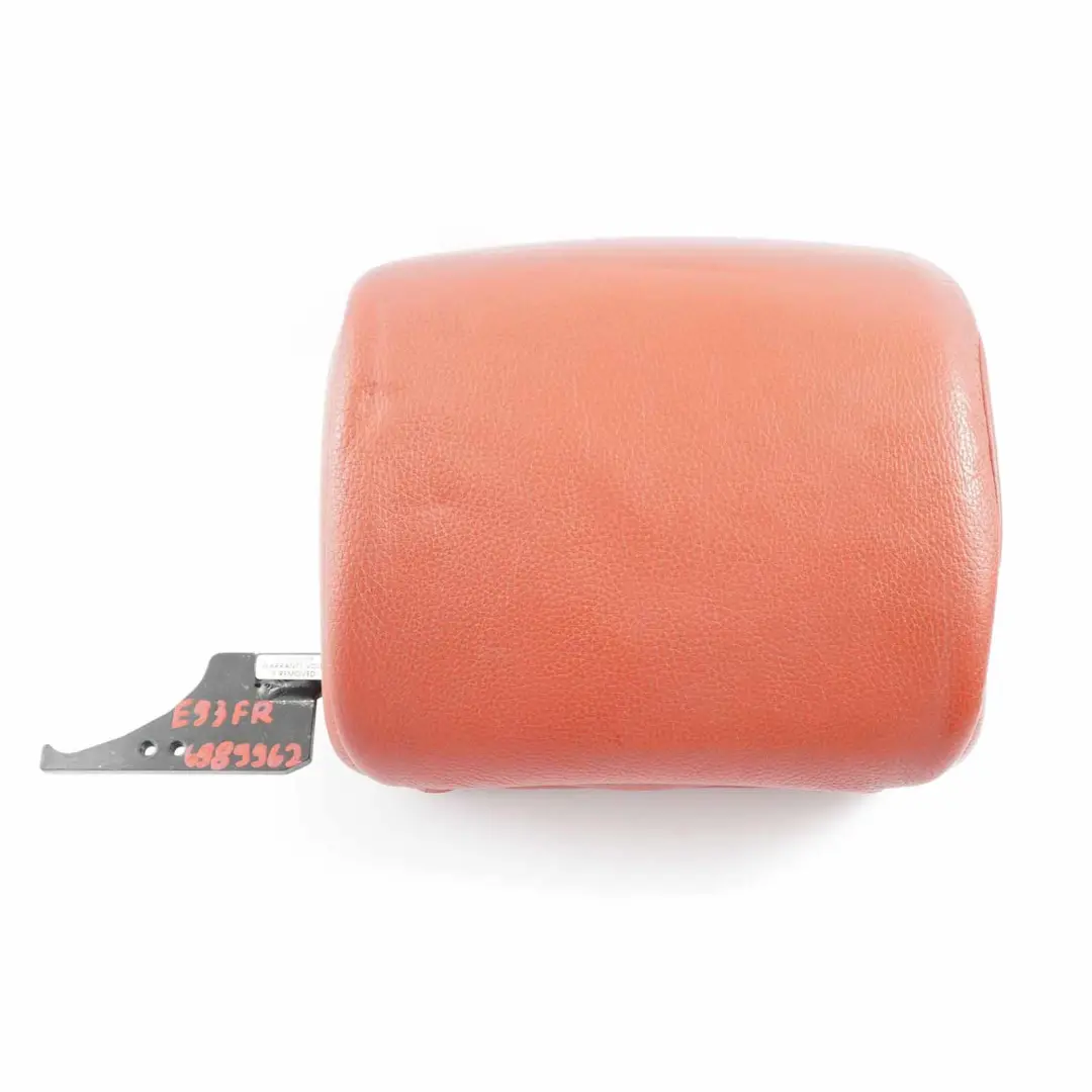 Siège Avant Droite Appui-tête Cuir Dakota Coral Red Rouge pour BMW E93 Cabrio à propos du numéro de pièce 6989962 BMW E93 Cabrio Siège Avant Droite Appui-tête Cuir Dakota Coral Red Rouge - SKU 6989962 - Numéro de pièce 6989962