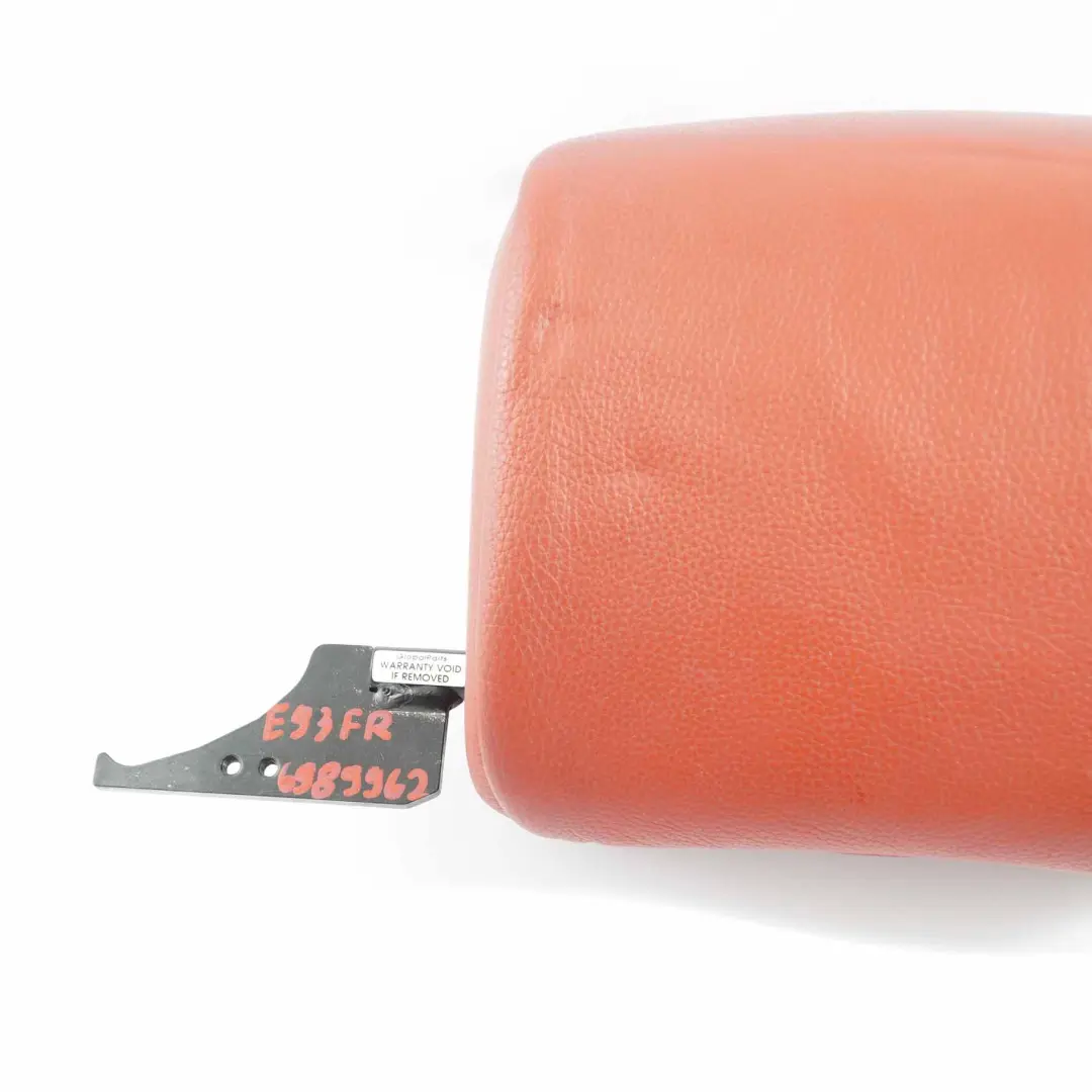 BMW E93 Cabrio Siège Avant Droite Appui-tête Cuir Dakota Coral Red Rouge - SKU 6989962 - Numéro de pièce 6989962