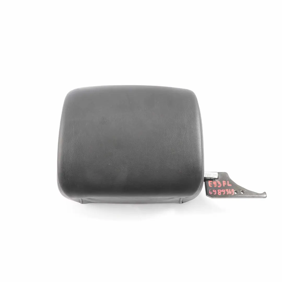 Headrest BMW E93 Convertible Front Left N/S Head Rest Black Leather to Seat with Part number 6989969 Seat Headrest BMW E93 Convertible Front Left N/S Head Rest Black Leather - SKU 6989969 - Part number 6989969