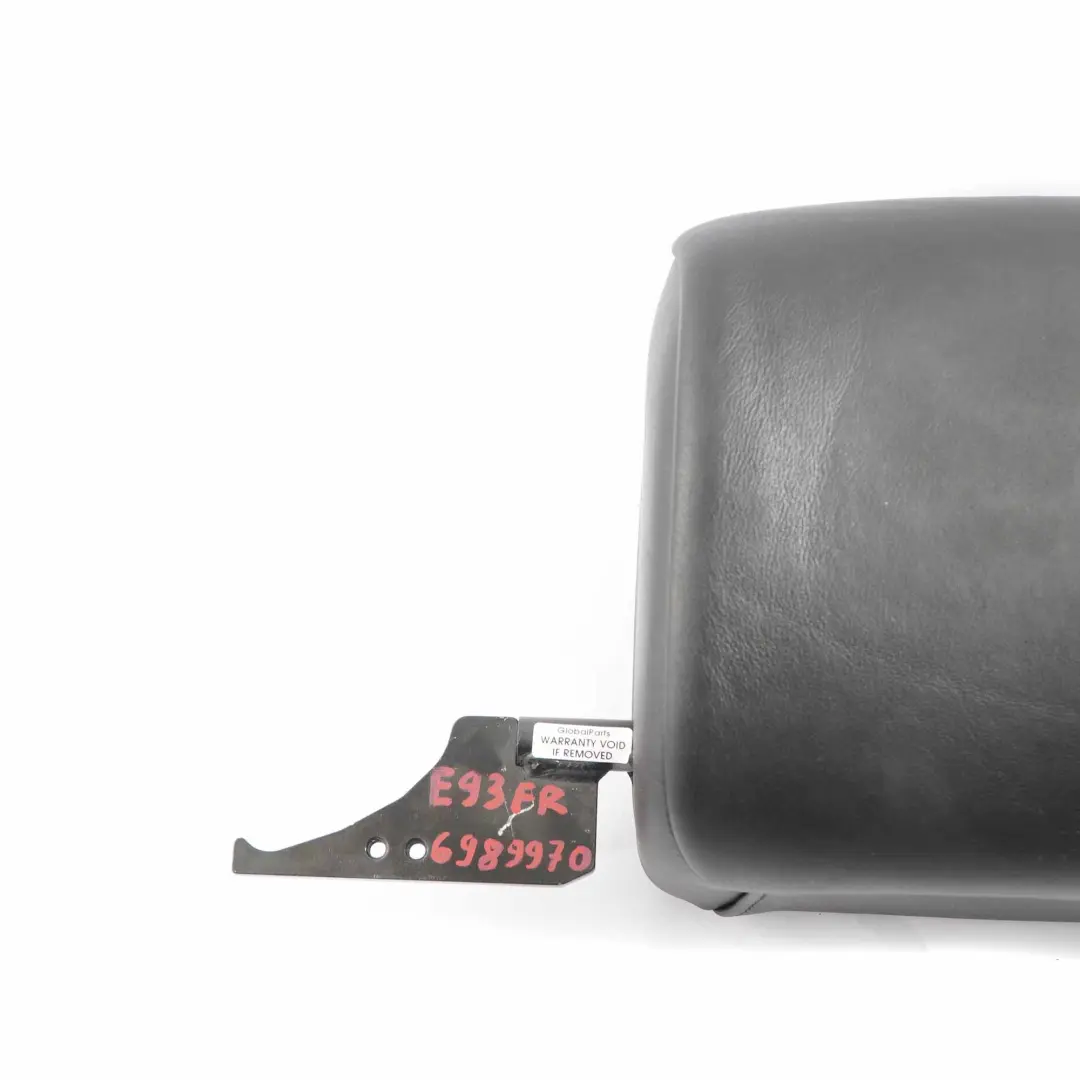 Poggiatesta Sedile Anteriore Destro Poggiatesta Pelle Nera per BMW E93 Cabrio con numero di parte 6989970 BMW E93 Cabrio Poggiatesta Sedile Anteriore Destro Poggiatesta Pelle Nera - SKU 6989970 - Numero di parte 6989970