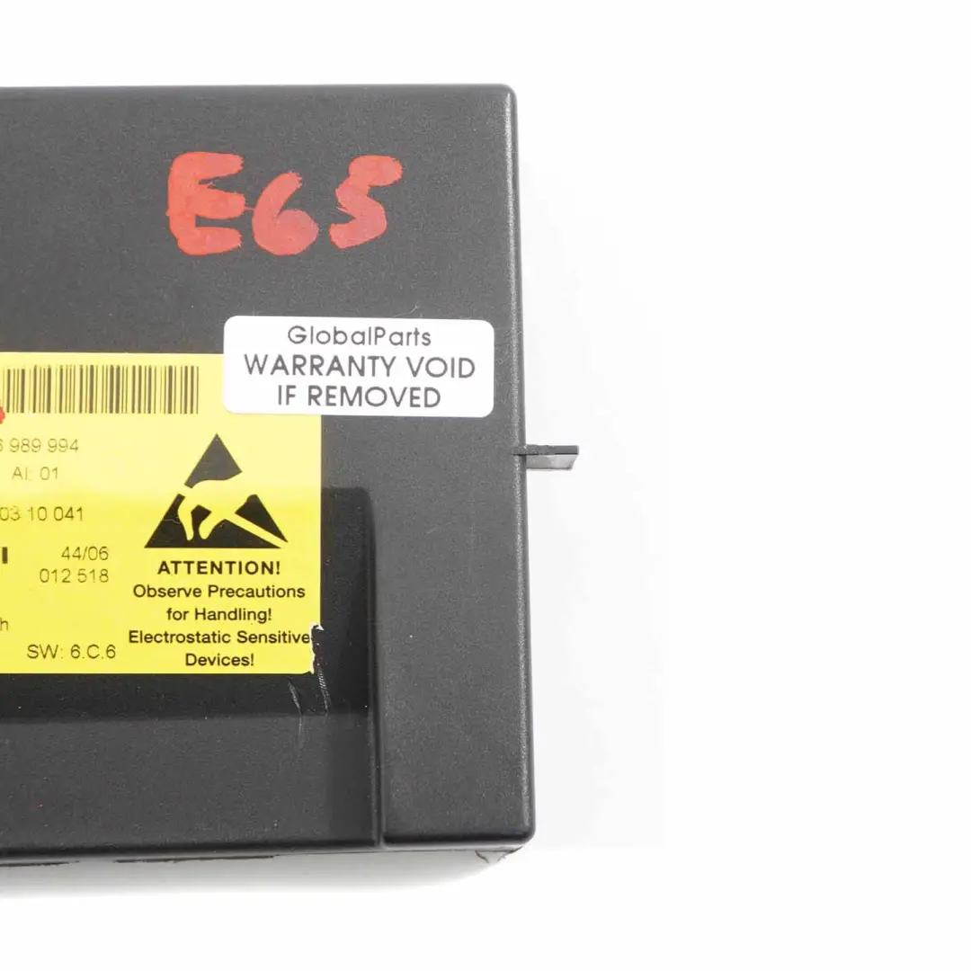 Consolle Centrale Frontale Centralina Modulo per BMW E65 E66 E67 con numero di parte 6989994 BMW E65 E66 E67 Consolle Centrale Frontale Centralina Modulo - SKU 6989994 - Numero di parte 6989994