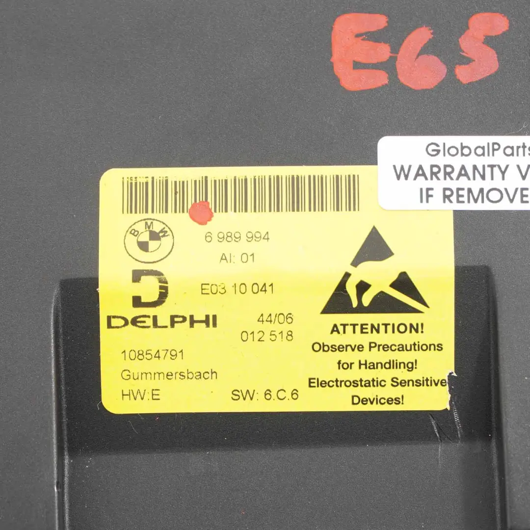 BMW 7 Reihe E65 E66 E67 Mittelkonsole Vorne Steuergerät Modul - SKU 6989994 - Teilenummer 6989994