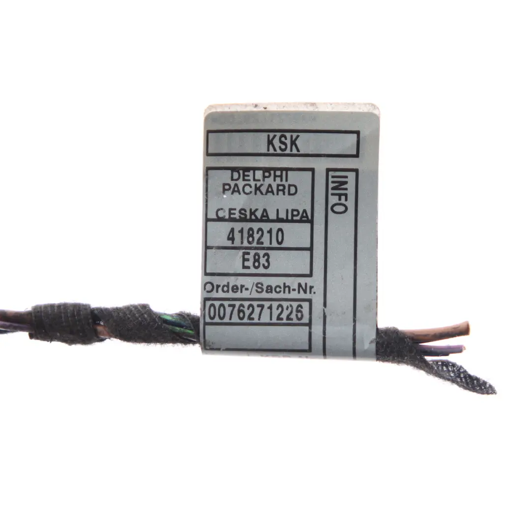 Light Side Panel Lamp White Left N/S Plug Socket Wiring 8373312 to BMW X3 E83 Rear with Part number 6990169 BMW X3 E83 Rear Light Side Panel Lamp White Left N/S Plug Socket Wiring 8373312 - SKU 6990169-4 - Part number 6990169