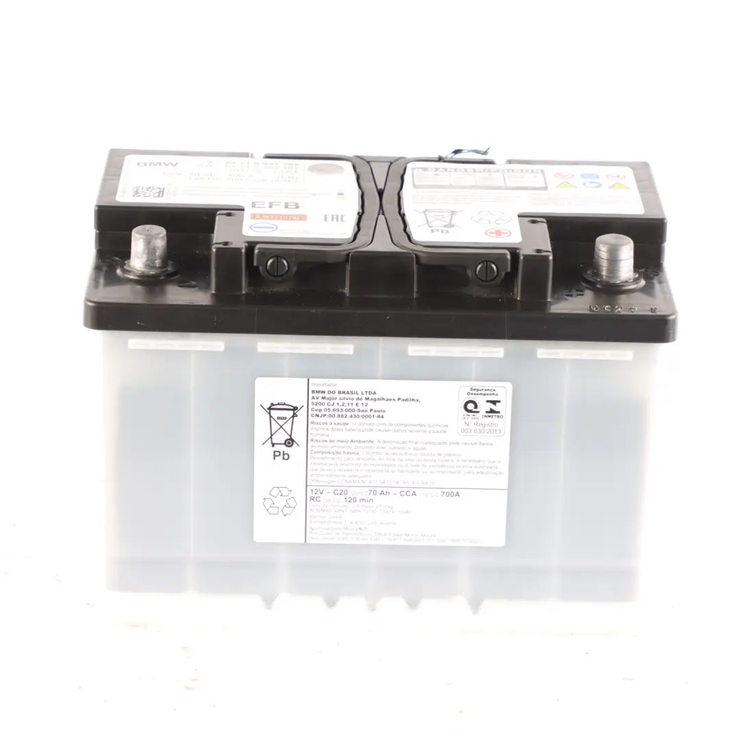 Banner EFB Start Stop Accumulator Battery 70Ah 700A 12V 6992187 to BMW with Part number 6991365 BMW Banner EFB Start Stop Accumulator Battery 70Ah 700A 12V 6992187 - SKU 6991365 - Part number 6991365
