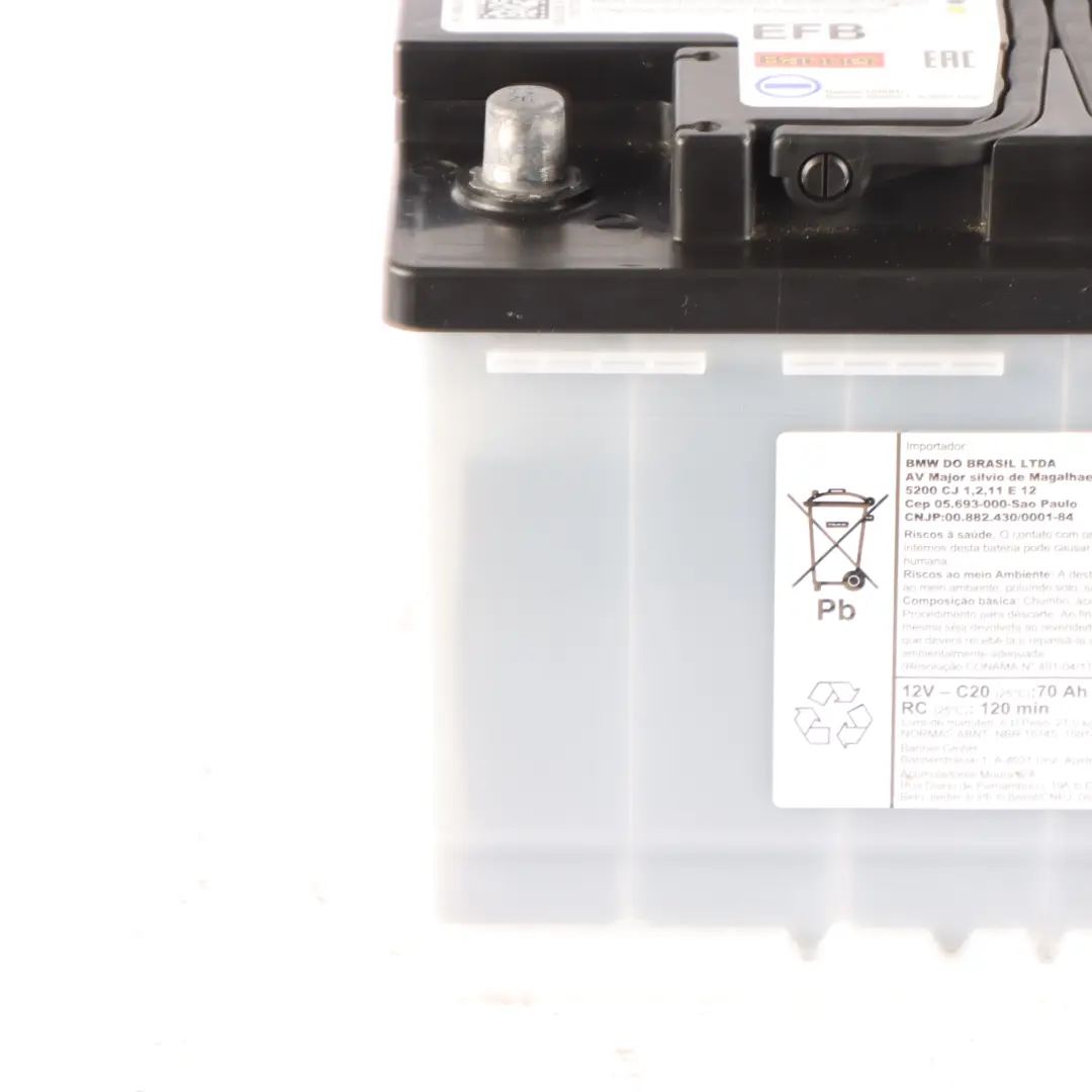 Banner EFB Start Stop Accumulator Battery 70Ah 700A 12V 6992187 to BMW with Part number 6991365 BMW Banner EFB Start Stop Accumulator Battery 70Ah 700A 12V 6992187 - SKU 6991365 - Part number 6991365