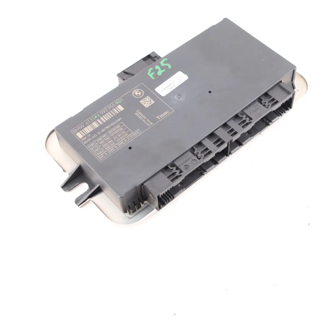 Fußraumlicht-Steuermodul ECU Einheit FRM3 TEMIC für BMW F25 mit Teilenummer 6992955 BMW F25 Fußraumlicht-Steuermodul ECU Einheit FRM3 TEMIC - SKU 6992955 - Teilenummer 6992955