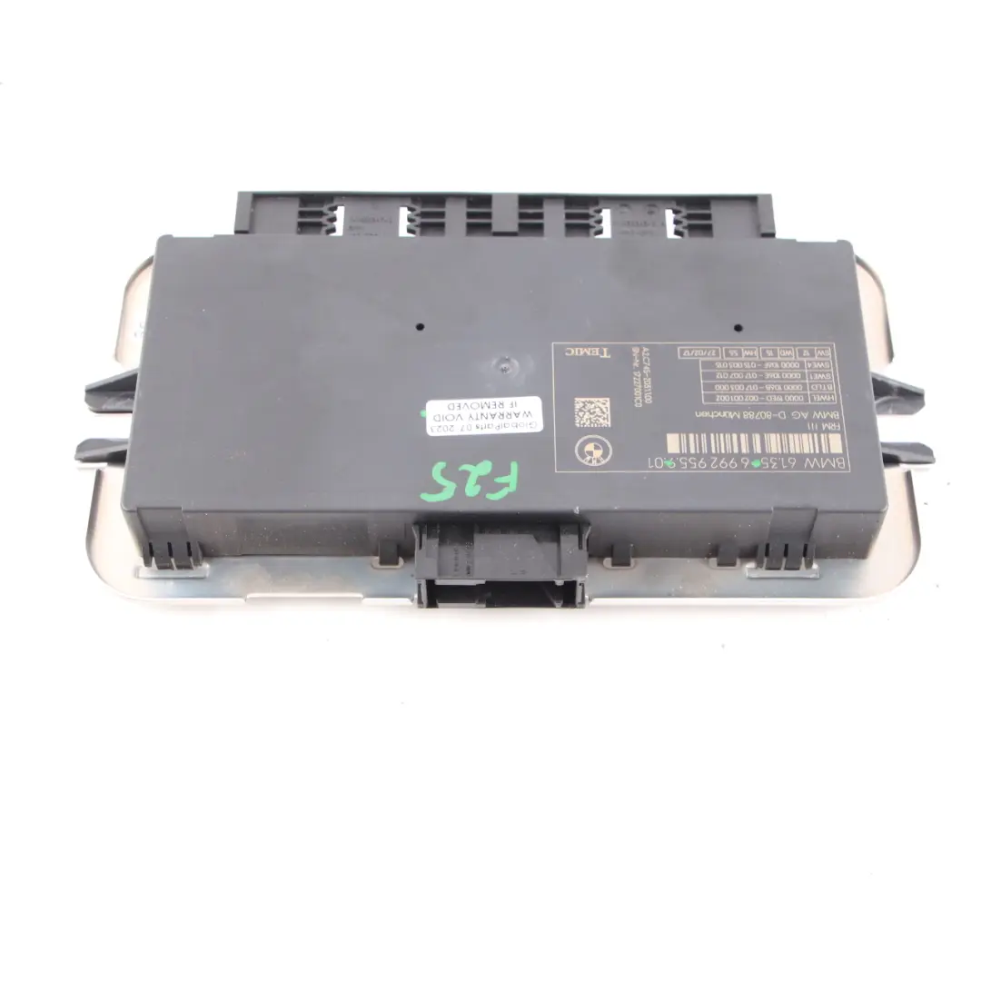 BMW F25 Footwell Light Control Module ECU Unit FRM3 TEMIC - SKU 6992955 - Part number 6992955
