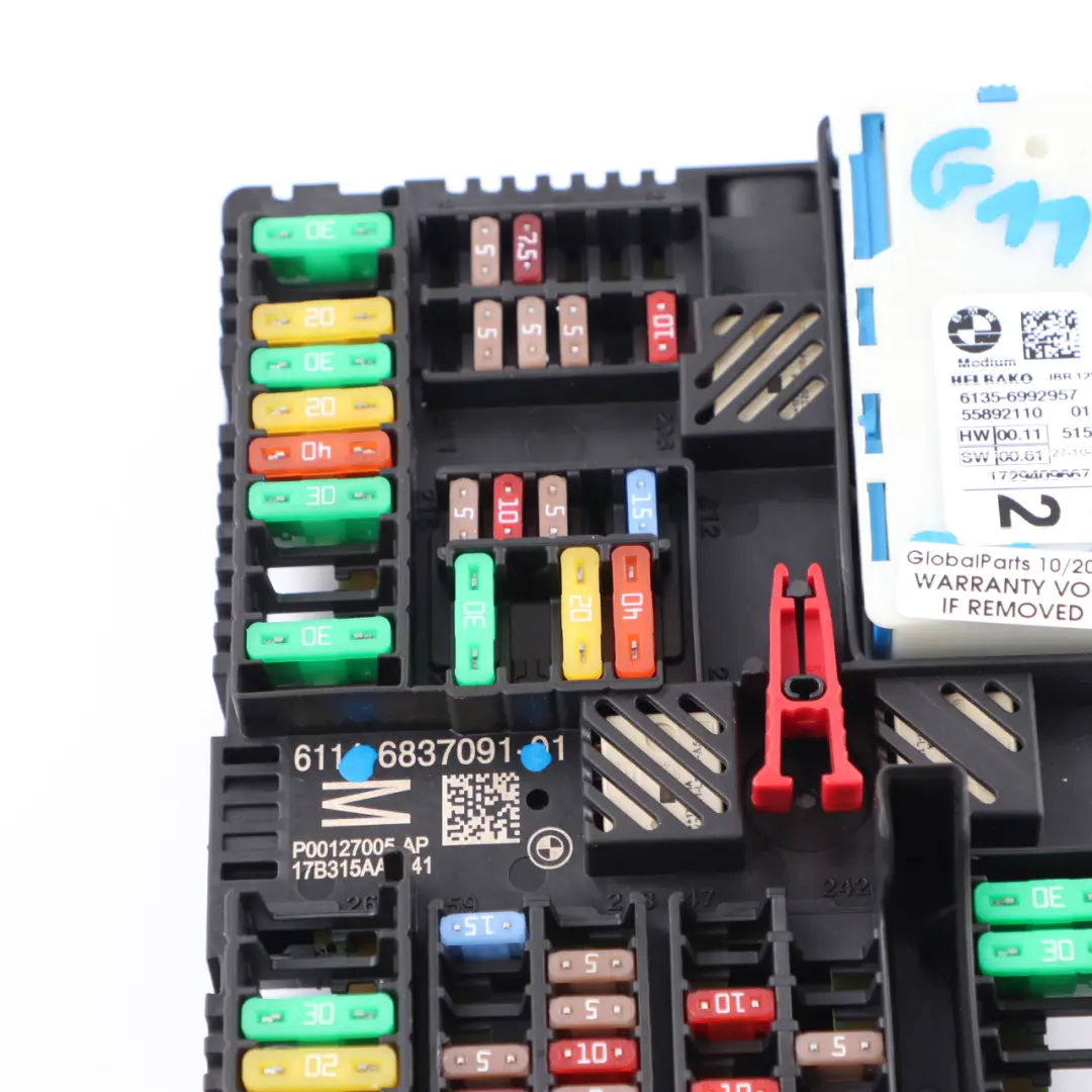 Fuse Box BMW G11 G30 G31 Power Distribution LIN Module Rear to with Part number 6837091 Fuse Box BMW G11 G30 G31 Power Distribution LIN Module Rear - SKU 6837091 - Part number 6837091