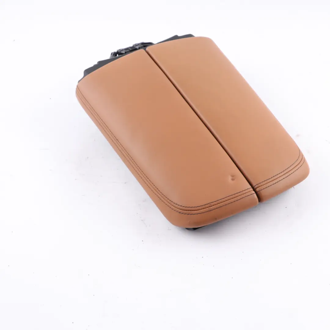 Front Middle Armrest Centre Console Arm Rest Cover Leather Nappa Cognac to BMW G11 with Part number 6993221 BMW G11 Front Middle Armrest Centre Console Arm Rest Cover Leather Nappa Cognac - SKU 6993221 - Part number 6993221