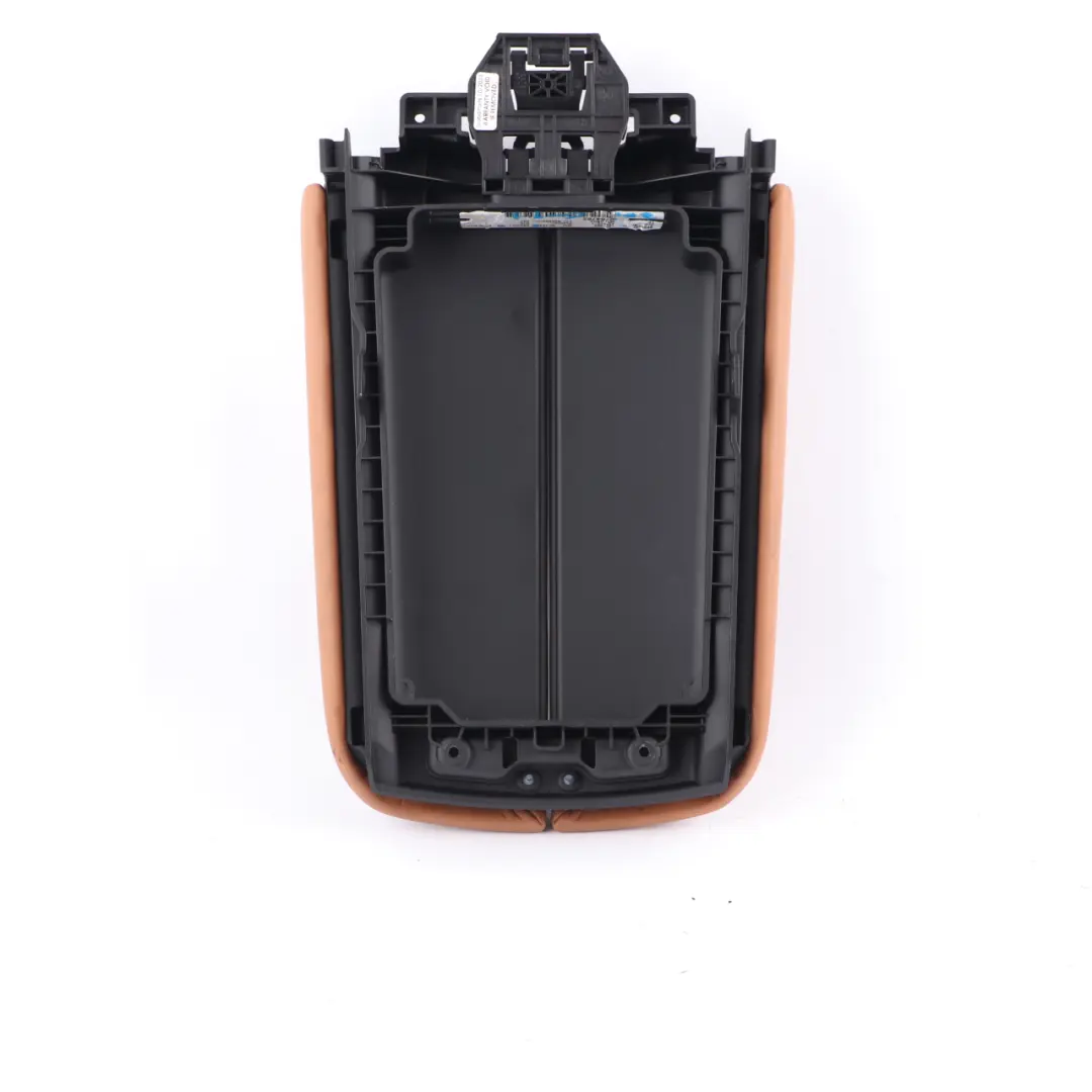 Front Middle Armrest Centre Console Arm Rest Cover Leather Nappa Cognac to BMW G11 with Part number 6993221 BMW G11 Front Middle Armrest Centre Console Arm Rest Cover Leather Nappa Cognac - SKU 6993221 - Part number 6993221