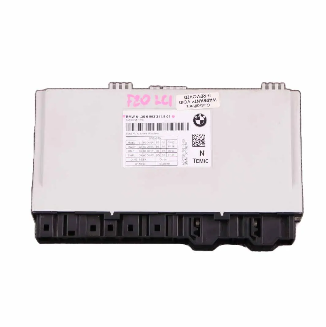 Module BMW F20 F32 F33 Control Unit Front Left Right N/O/S to Seat with Part number 6993311 Seat Module BMW F20 F32 F33 Control Unit Front Left Right N/O/S - SKU 6993311 - Part number 6993311