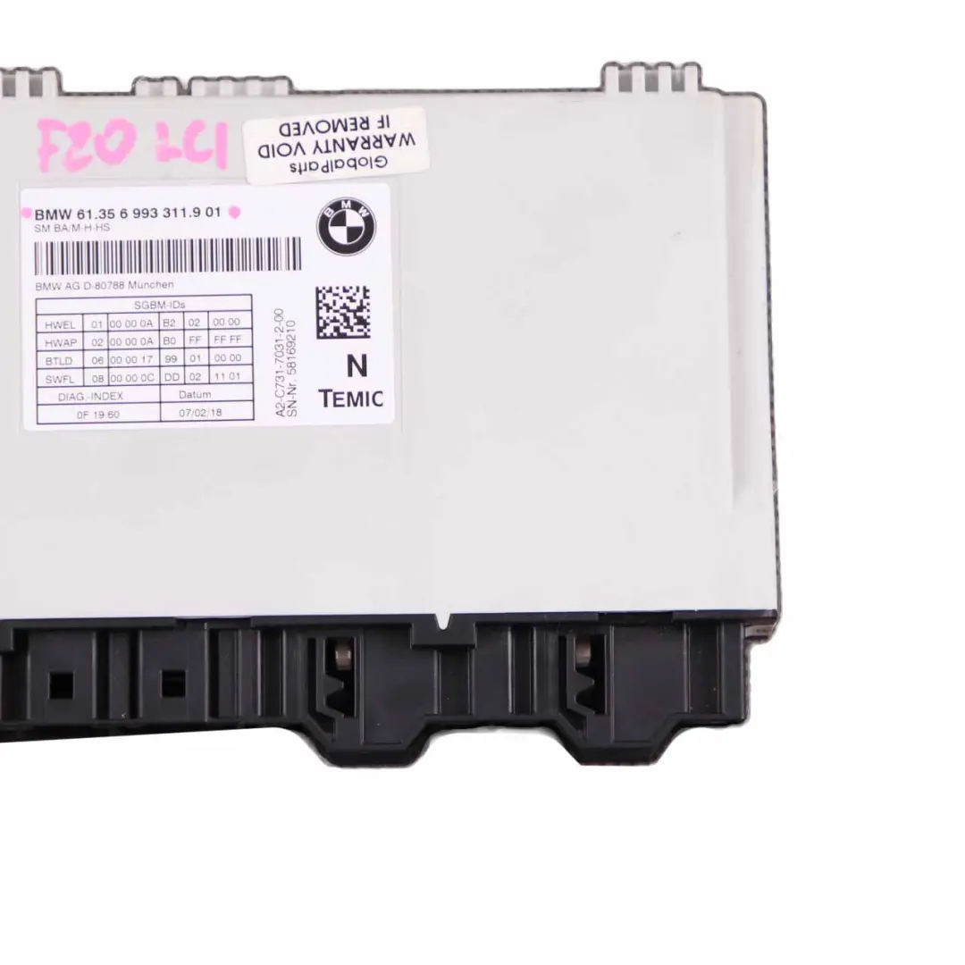  Modulo Asiento BMW F20 F32 Unidad De Control Delantero Izquierdo Derecho - SKU 6993311 - Número de pieza 6993311