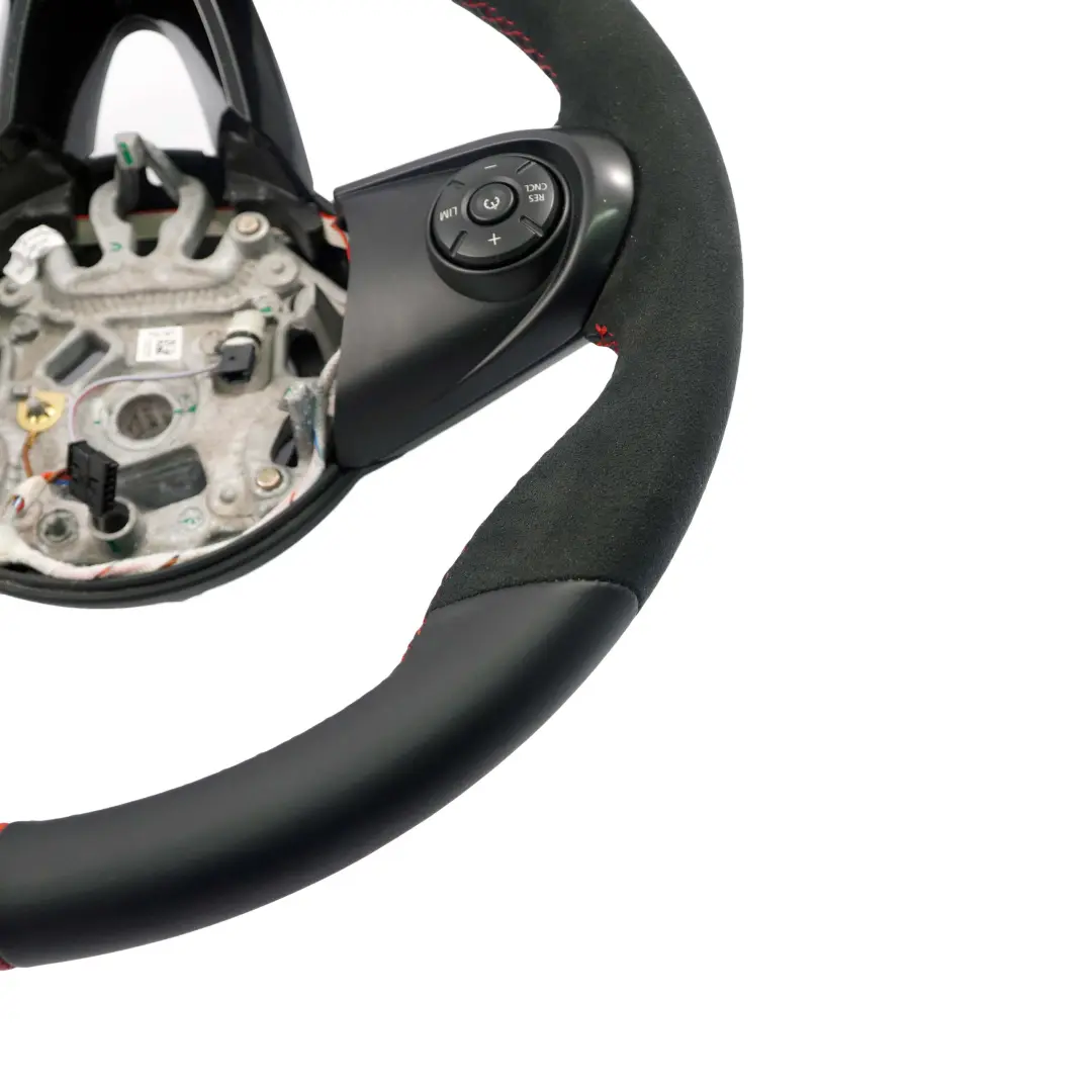 Nuovo Nero/Alcantara Pelle Volante Sportivo 3 Raggi per Mini Cooper F55 F56 F60 con numero di parte 6996047 Mini Cooper F55 F56 F60 Nuovo Nero/Alcantara Pelle Volante Sportivo 3 Raggi - SKU 6996047-1 - Numero di parte 6996047
