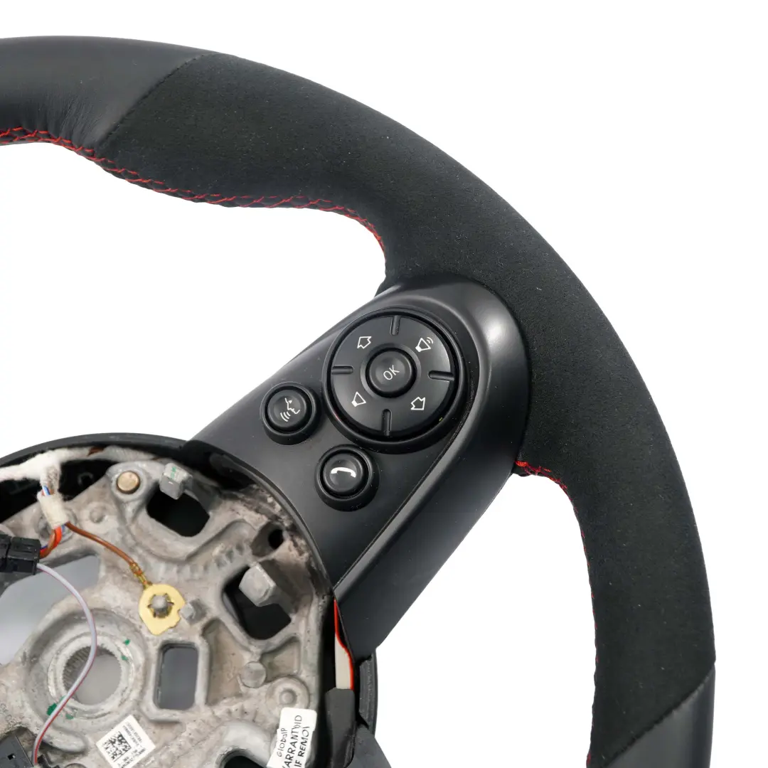 Alcantara Leather Sport Steering Wheel to Mini Cooper F54 F55 F56 F60 NEW Black / with Part number 6996047 Mini Cooper F54 F55 F56 F60 NEW Black / Alcantara Leather Sport Steering Wheel - SKU 6996047-1 - Part number 6996047