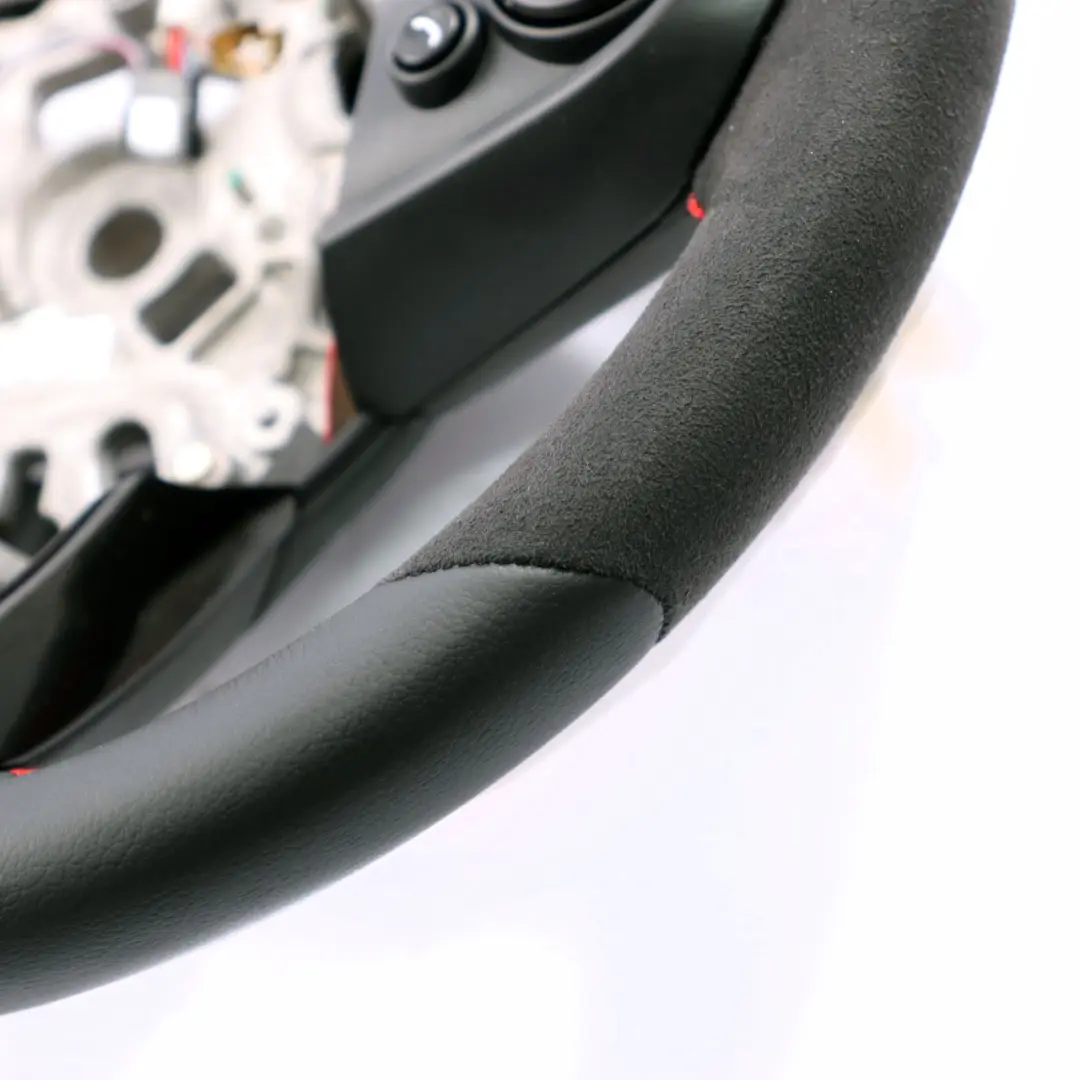 Alcantara Leather Sport Steering Wheel to Mini Cooper F54 F55 F56 F60 NEW Black / with Part number 6996047 Mini Cooper F54 F55 F56 F60 NEW Black / Alcantara Leather Sport Steering Wheel - SKU 6996047-2 - Part number 6996047
