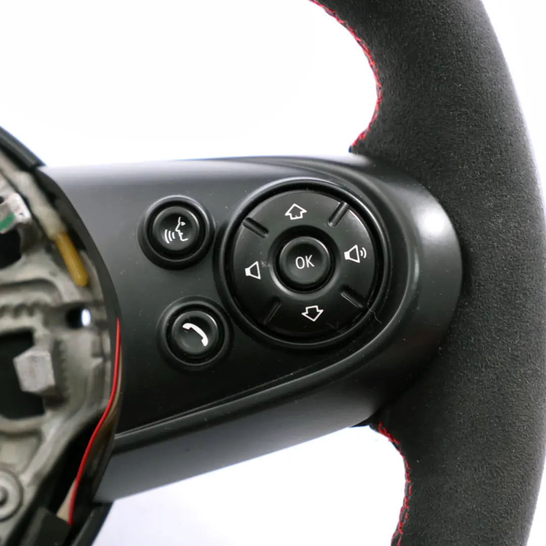 NUEVO Volante deportivo De cuero negro / Alcantara para Mini Cooper F54 F55 F56 F60 con número de pieza 6996047 Mini Cooper F54 F55 F56 F60 NUEVO Volante deportivo De cuero negro / Alcantara - SKU 6996047-2 - Número de pieza 6996047