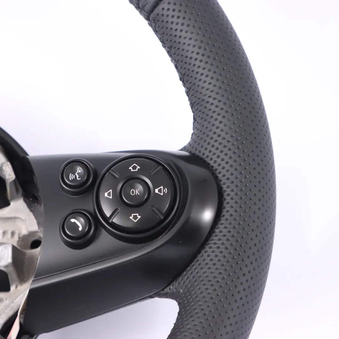 Mini Cooper F56 NEW Black Sport Leather 3 Spoke Steering Wheel Multifunction - SKU 6996047-6 - Part number 6996047