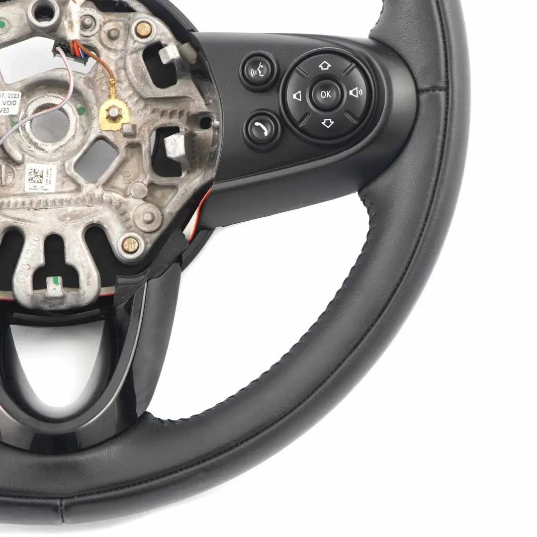 Leather 3 Spoke Steering Wheel Multifunction to Mini Cooper F54 F55 F56 F60 Sport with Part number 6996047 Mini Cooper F54 F55 F56 F60 Sport Leather 3 Spoke Steering Wheel Multifunction - SKU 6996047 - Part number 6996047