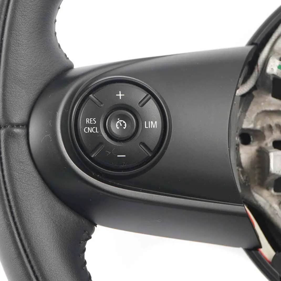 Leather 3 Spoke Steering Wheel Multifunction to Mini Cooper F54 F55 F56 F60 Sport with Part number 6996047 Mini Cooper F54 F55 F56 F60 Sport Leather 3 Spoke Steering Wheel Multifunction - SKU 6996047 - Part number 6996047