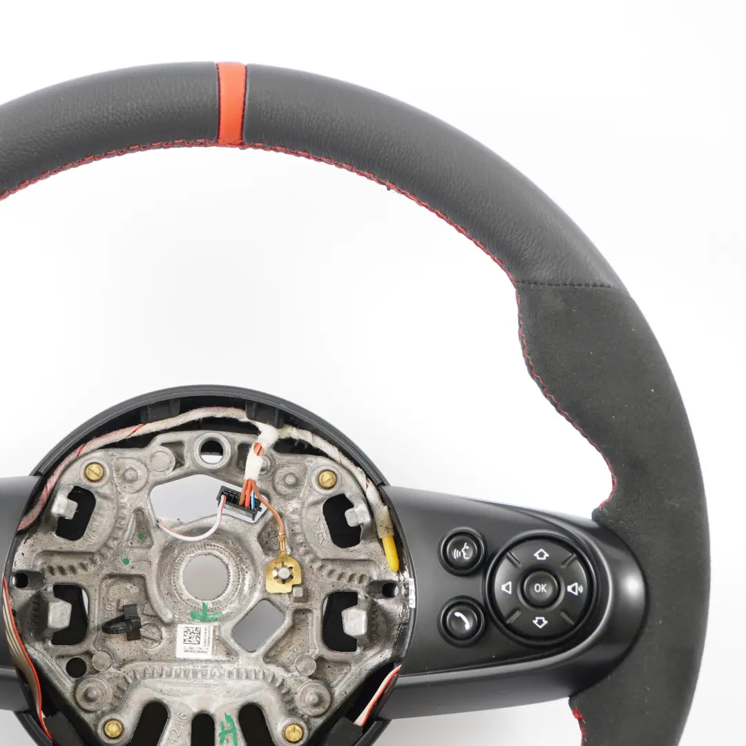 Leather Alcantara Sport Steering Wheel to Mini Cooper S JCW F55 F56 F60 NEW Black with Part number 6996048 Mini Cooper S JCW F55 F56 F60 NEW Black Leather Alcantara Sport Steering Wheel - SKU 6996048-1 - Part number 6996048