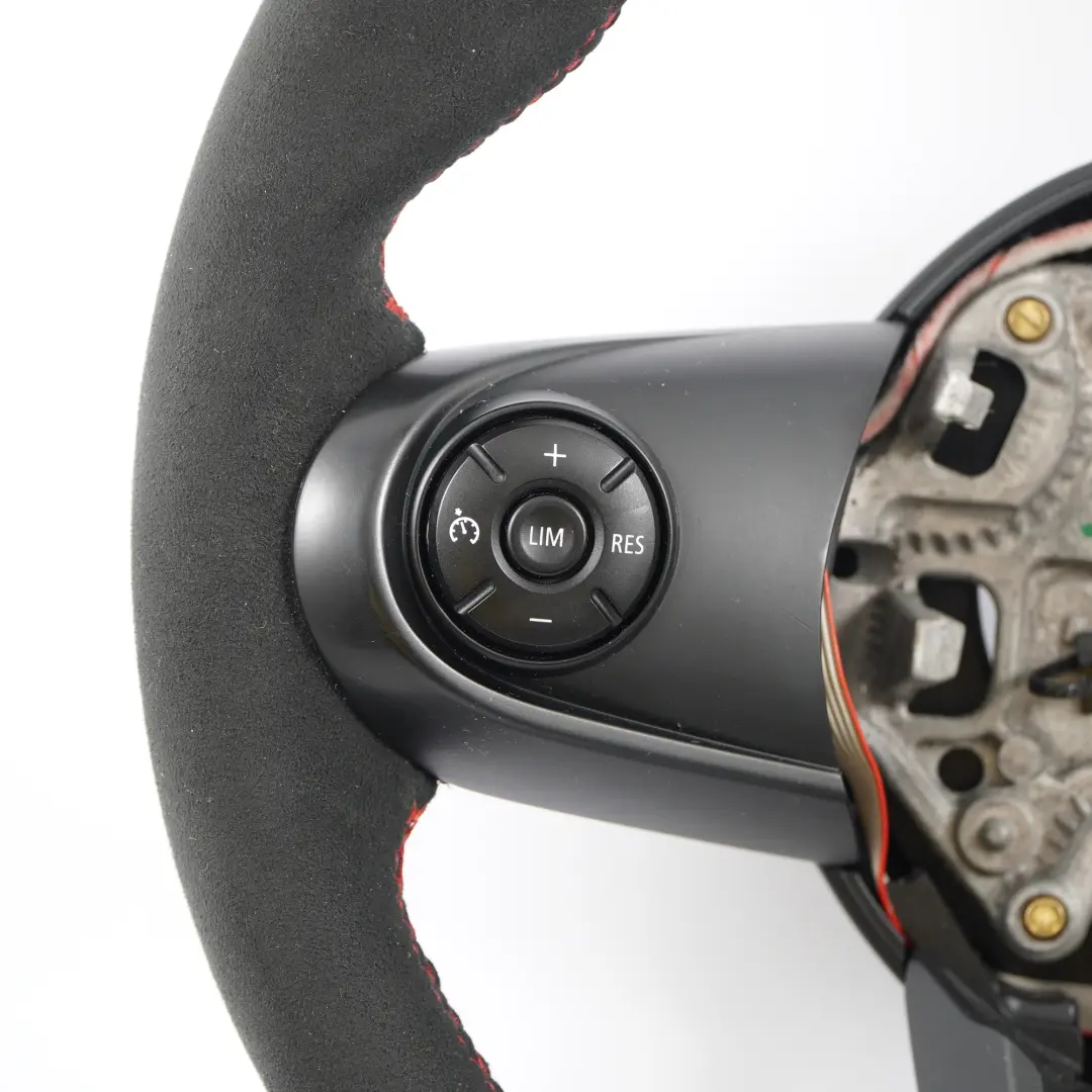 Leather Alcantara Sport Steering Wheel to Mini Cooper S JCW F55 F56 F60 NEW Black with Part number 6996048 Mini Cooper S JCW F55 F56 F60 NEW Black Leather Alcantara Sport Steering Wheel - SKU 6996048-1 - Part number 6996048