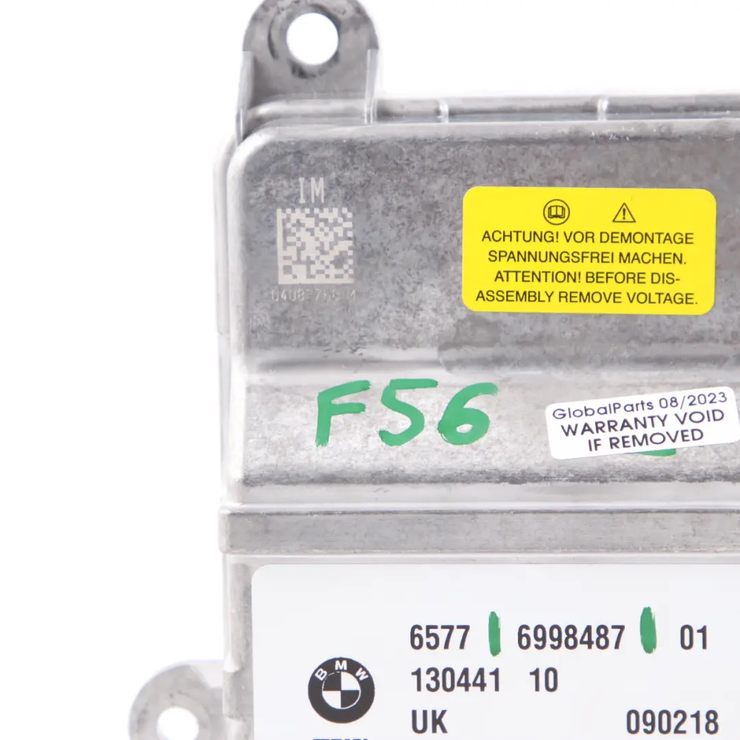 Airbag Module Mini F55 F56 F60 BMW X1 F48 F45 ECU Control Unit Air Bag to with Part number 6998487 Airbag Module Mini F55 F56 F60 BMW X1 F48 F45 ECU Control Unit Air Bag - SKU 6998487 - Part number 6998487