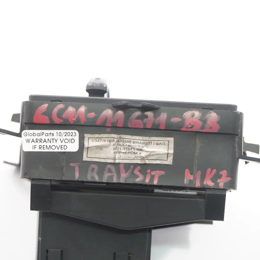 Light Switch Headlight Control Unit Panel to Ford Transit Mk7 with Part number 6C11-11671-BB Ford Transit Mk7 Light Switch Headlight Control Unit Panel - SKU 6C11-11671-BB - Part number 6C11-11671-BB