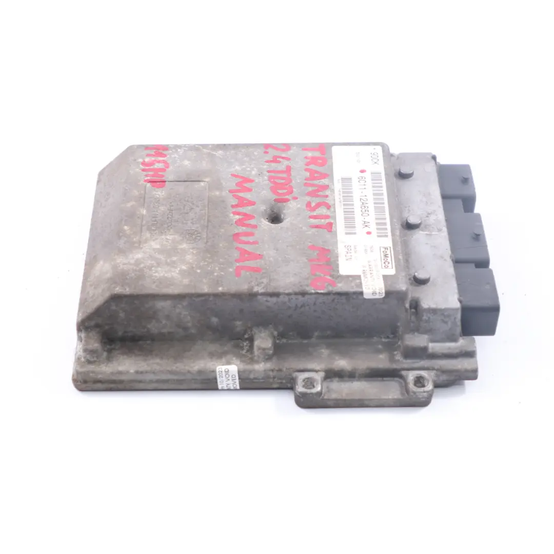 Ford Transit MK6 2.4 TDDi Diesel Unidad Control Motor ECU Manual - SKU 6C11-12A650-AK - Número de pieza 6C11-12A650-AK