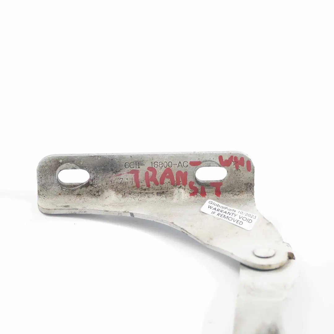 Hood Engine Bonnet Hinge Front Right O/S White to Ford Transit MK7 with Part number 6C1116800AC Ford Transit MK7 Hood Engine Bonnet Hinge Front Right O/S White - SKU 6C1116800AC-WHI - Part number 6C1116800AC