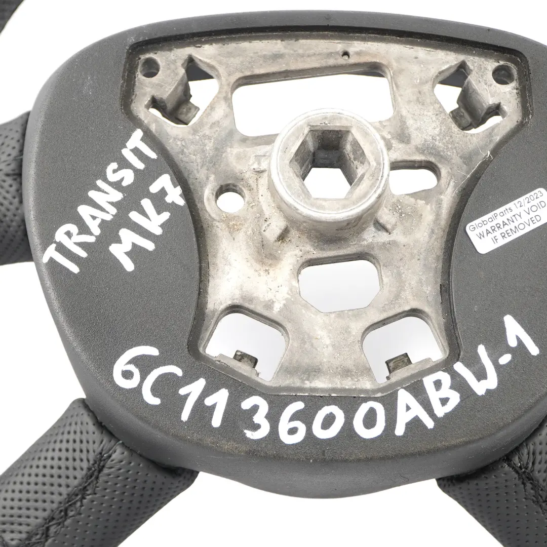 NUOVO Volante in Pelle Nera per Ford Transit MK7 con numero di parte 6C113600ABW Ford Transit MK7 NUOVO Volante in Pelle Nera - SKU 6C113600ABW-1 - Numero di parte 6C113600ABW