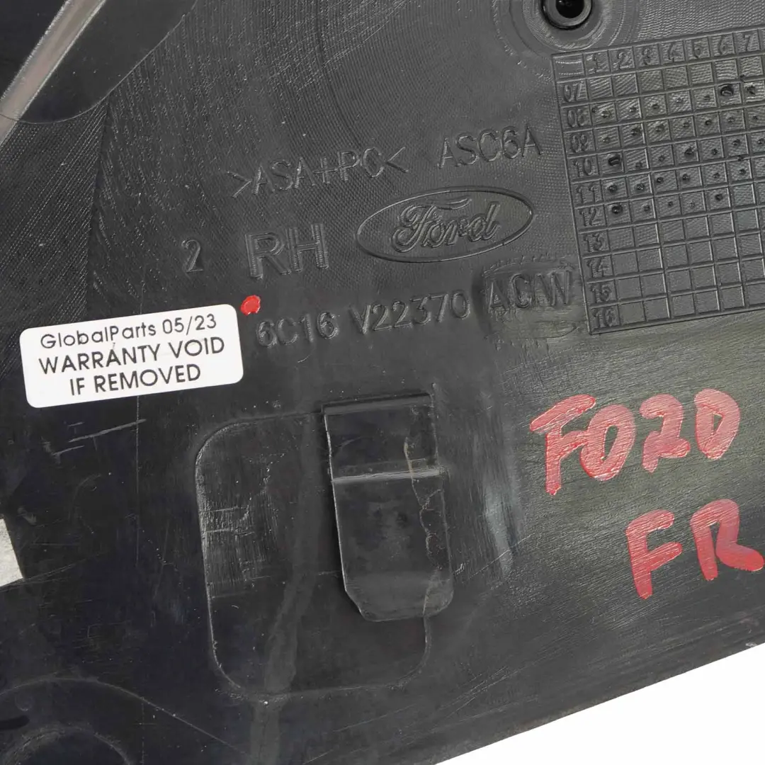 Ford Transit Embellecedor Puerta Delantera Derecha Moldura - SKU 6C16-V22370-ACW - Número de pieza 6C16-V22370-ACW