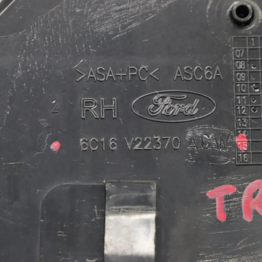 Ford Transit Listwa Szyby Drzwi Prawy Przód - SKU 6C16V22370ACW - Numer Części 6C16V22370ACW