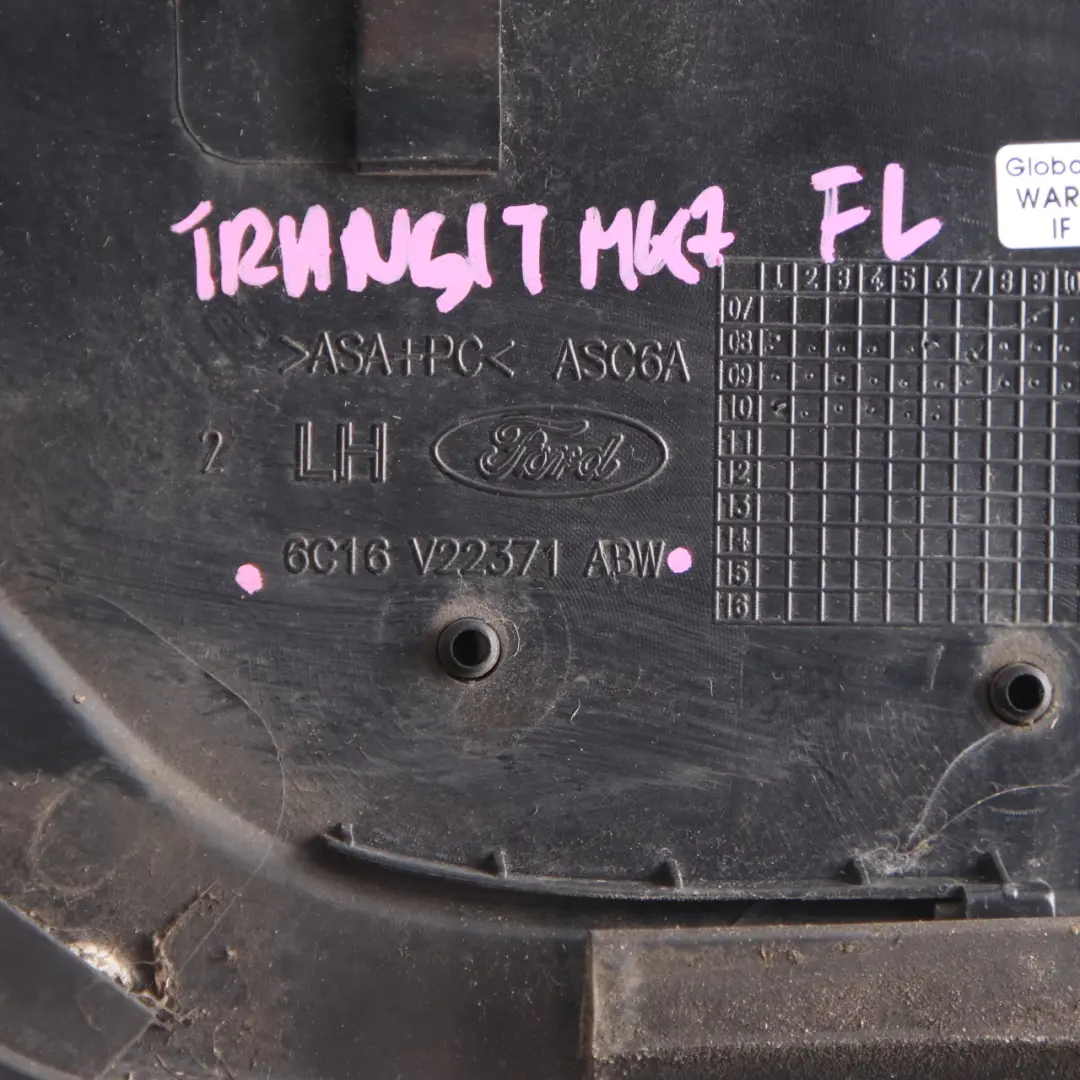 Trim Strip Door Front Left N/S Moulding Panelling to Ford Transit MK7 with Part number 6C16V22371ABW Ford Transit MK7 Trim Strip Door Front Left N/S Moulding Panelling - SKU 6C16V22371ABW - Part number 6C16V22371ABW