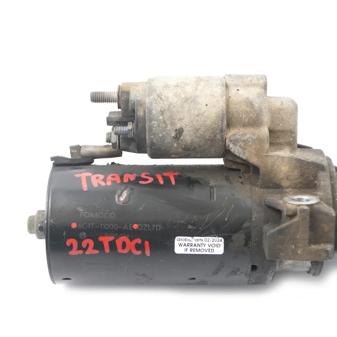 Ford Transit MK6 2.2 TDCi Diesel Engine Starter Motor - SKU 6C1T-11000-AE - Part number 6C1T-11000-AE