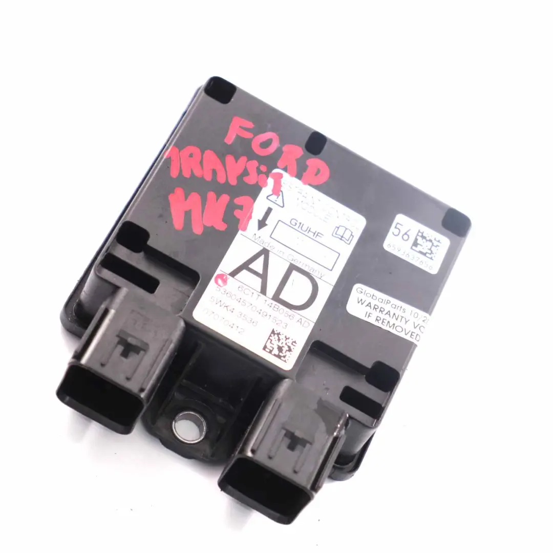 Airbag Module ECU Unité de contrôle Air Bag pour Ford Transit Mk7 à propos du numéro de pièce 6C1T-14B056-AD Ford Transit Mk7 Airbag Module ECU Unité de contrôle Air Bag - SKU 6C1T-14B056-AD - Numéro de pièce 6C1T-14B056-AD