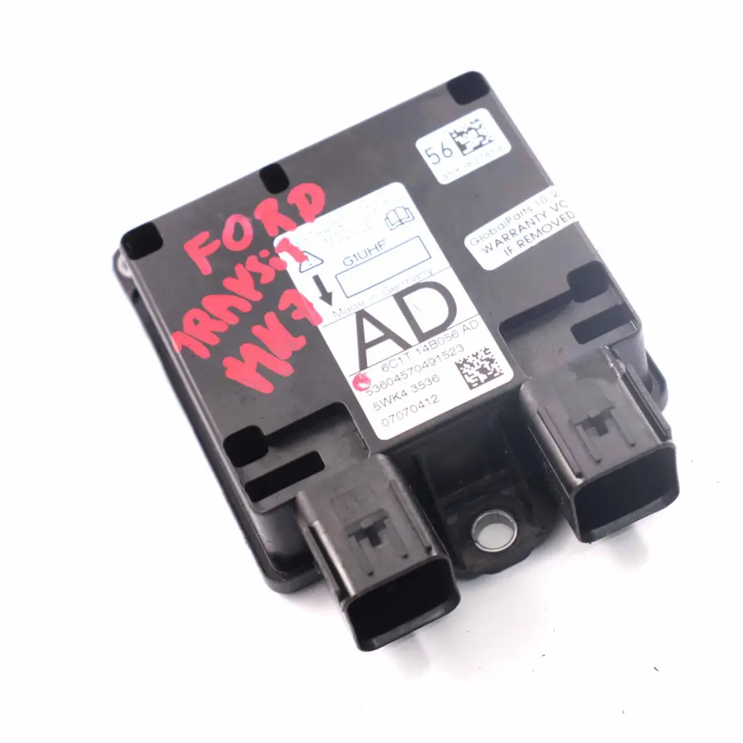 Airbag Module ECU Unité de contrôle Air Bag pour Ford Transit Mk7 à propos du numéro de pièce 6C1T-14B056-AD Ford Transit Mk7 Airbag Module ECU Unité de contrôle Air Bag - SKU 6C1T-14B056-AD - Numéro de pièce 6C1T-14B056-AD