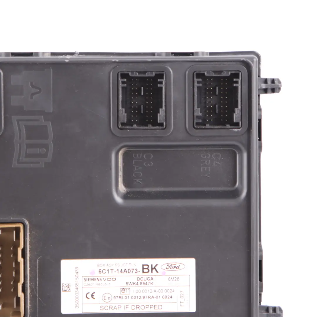 Body Control Unit Module BCM Fuse Box to Ford Transit MK7 with Part number 6C1T14A073BK Ford Transit MK7 Body Control Unit Module BCM Fuse Box - SKU 6C1T14A073BK - Part number 6C1T14A073BK
