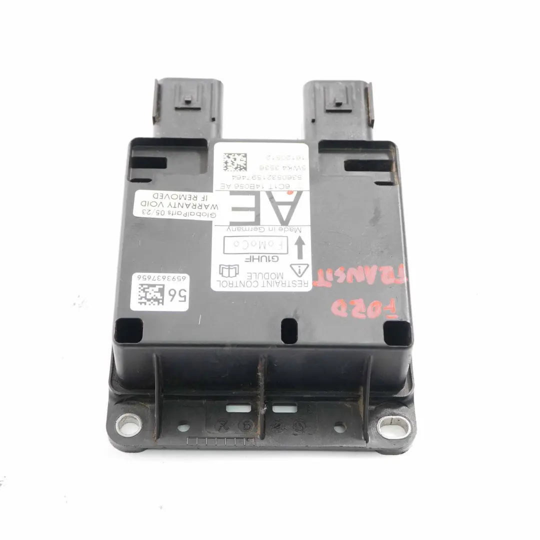 Airbag Module Air Bag Control Unit ECU to Ford Transit with Part number 6C1T14B056 Ford Transit Airbag Module Air Bag Control Unit ECU - SKU 6C1T14B056 - Part number 6C1T14B056