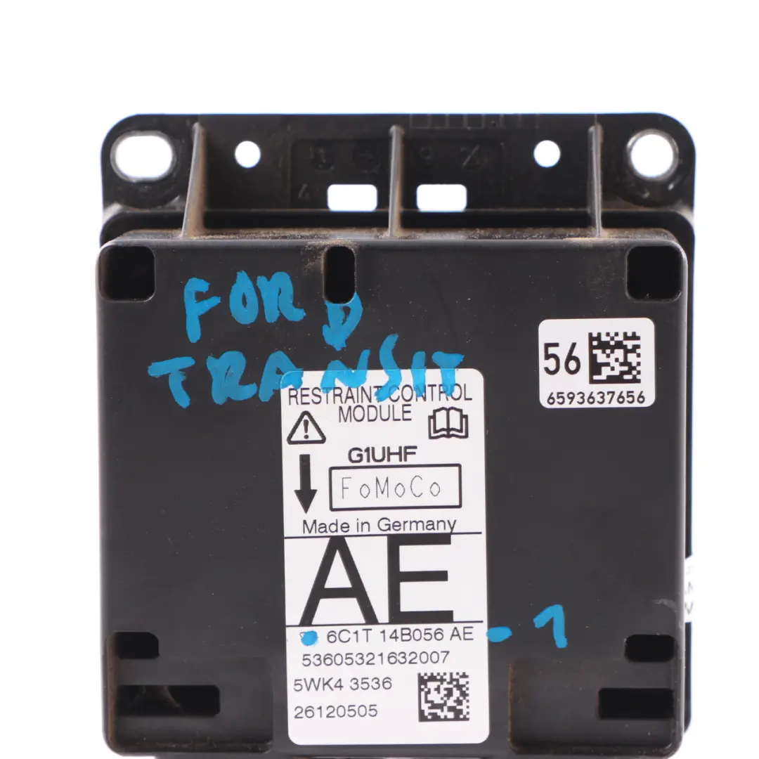Ford Transit MK7 Airbag Module ECU Control Unit Air Bag - SKU 6C1T14B056AE-1 - Part number 6C1T14B056AE
