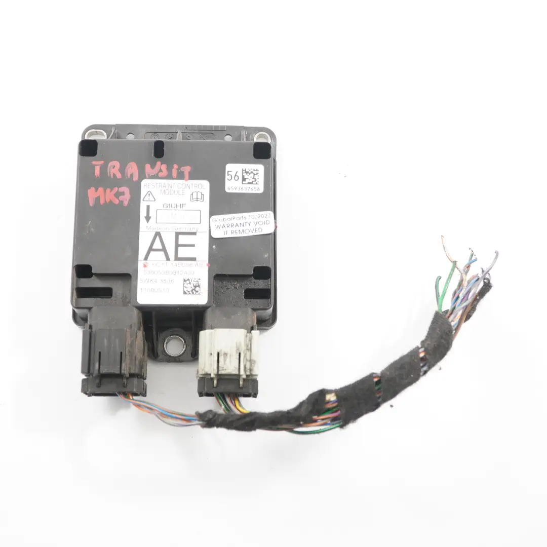 Airbag Modul ECU Steuergerät Airbag für Ford Transit MK7 mit Teilenummer 6C1T14B056AE Ford Transit MK7 Airbag Modul ECU Steuergerät Airbag - SKU 6C1T14B056AE - Teilenummer 6C1T14B056AE