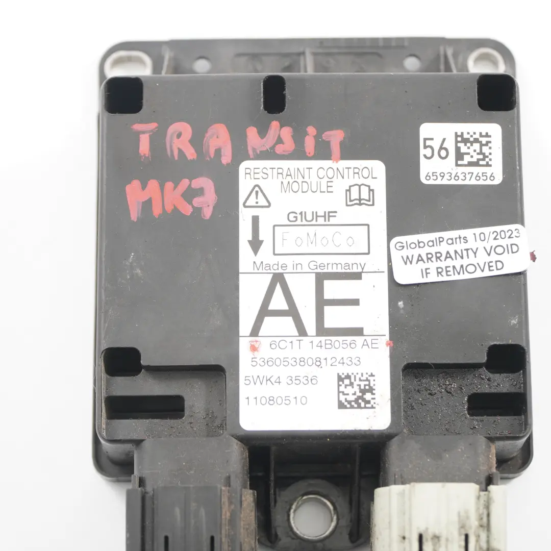 Ford Transit MK7 Airbag Module ECU Control Unit Air Bag - SKU 6C1T14B056AE - Part number 6C1T14B056AE