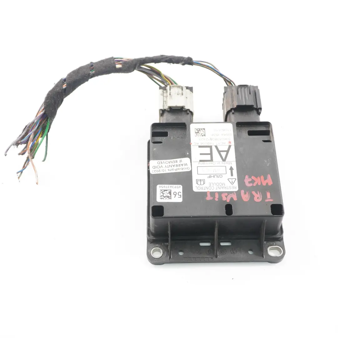 Airbag Modul ECU Steuergerät Airbag für Ford Transit MK7 mit Teilenummer 6C1T14B056AE Ford Transit MK7 Airbag Modul ECU Steuergerät Airbag - SKU 6C1T14B056AE - Teilenummer 6C1T14B056AE