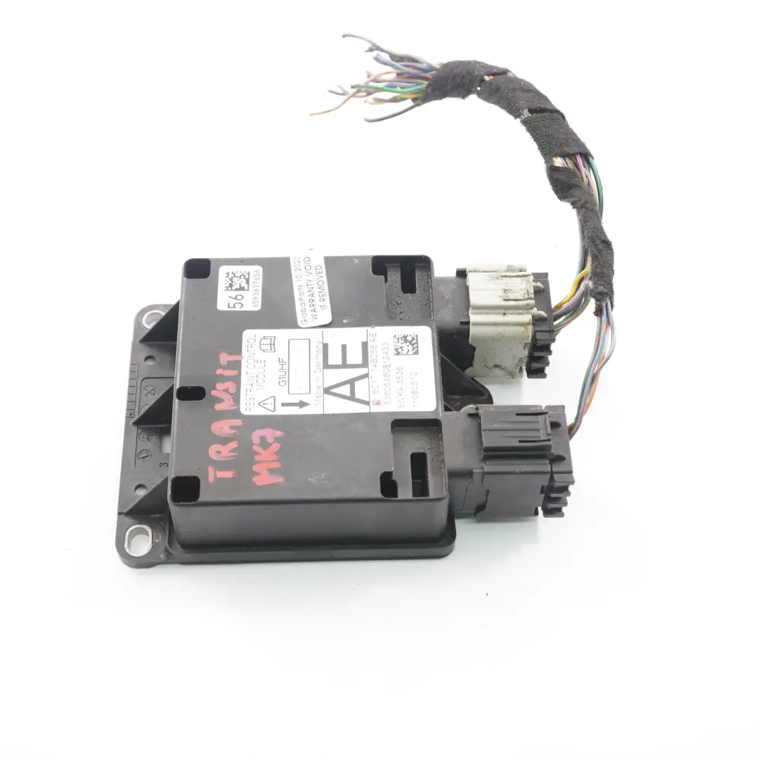Módulo Airbag ECU Unidad de Control Air Bag para Ford Transit MK7 con número de pieza 6C1T14B056AE Ford Transit MK7 Módulo Airbag ECU Unidad de Control Air Bag - SKU 6C1T14B056AE - Número de pieza 6C1T14B056AE