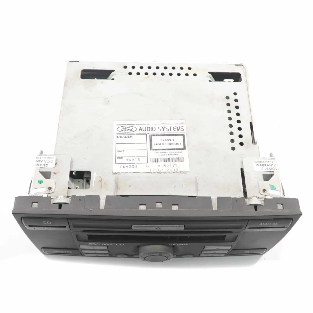 Radio 6000 CD Reproductor Unidad principal estéreo para Ford Transit MK7 con número de pieza 6C1T18C815AJ Ford Transit MK7 Radio 6000 CD Reproductor Unidad principal estéreo - SKU 6C1T18C815AJ - Número de pieza 6C1T18C815AJ